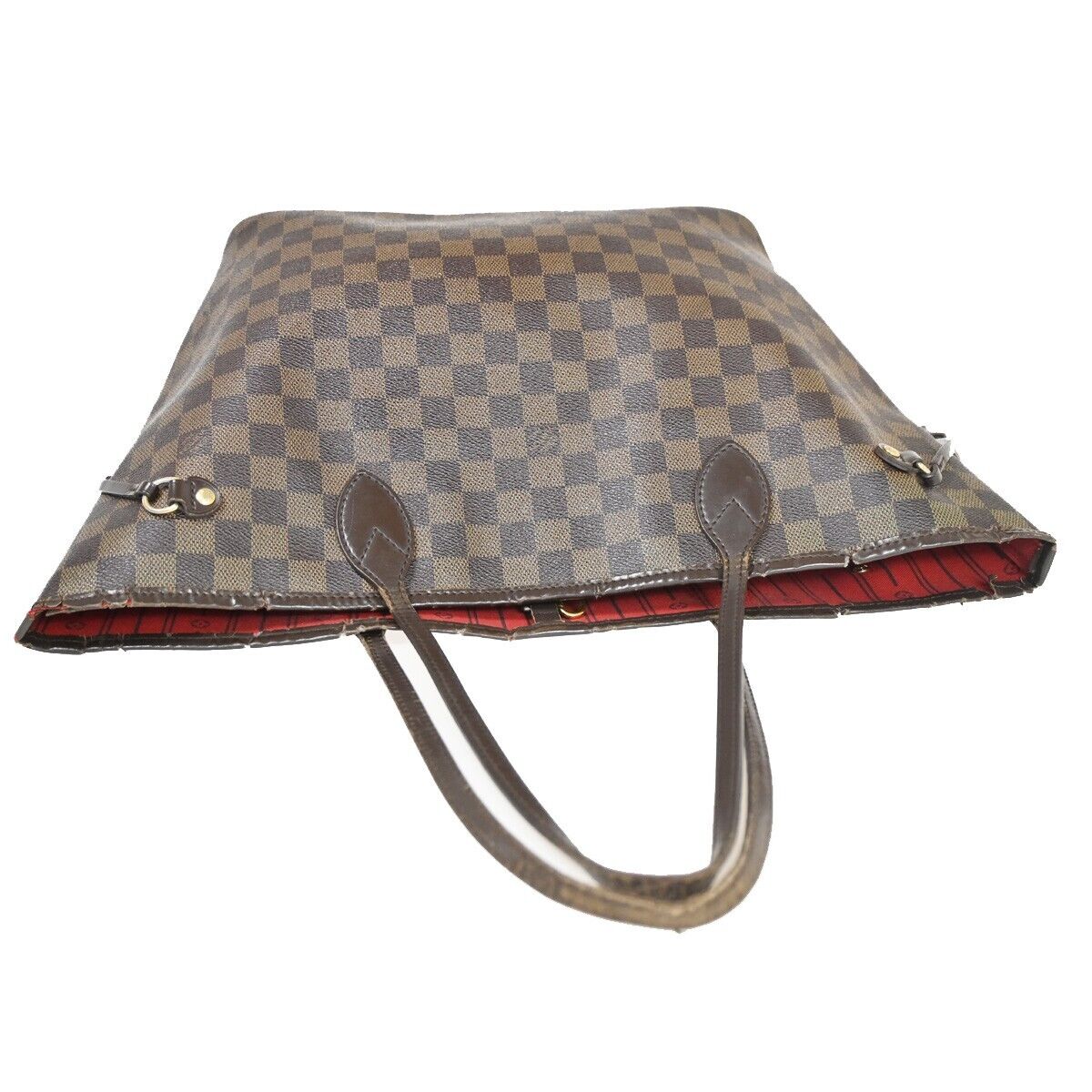 LOUIS VUITTON Neverfull MM Shoulder Bag Damier Ebene Leather BN N51105 70EA668