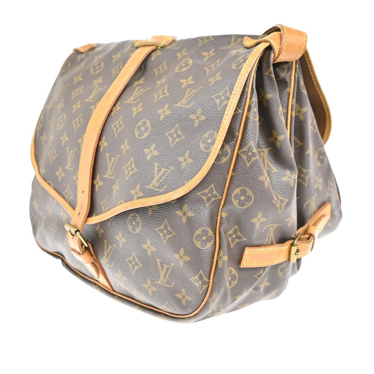 LOUIS VUITTON Saumur 35 Shoulder Bag Monogram Leather BN France M42254 70MA255