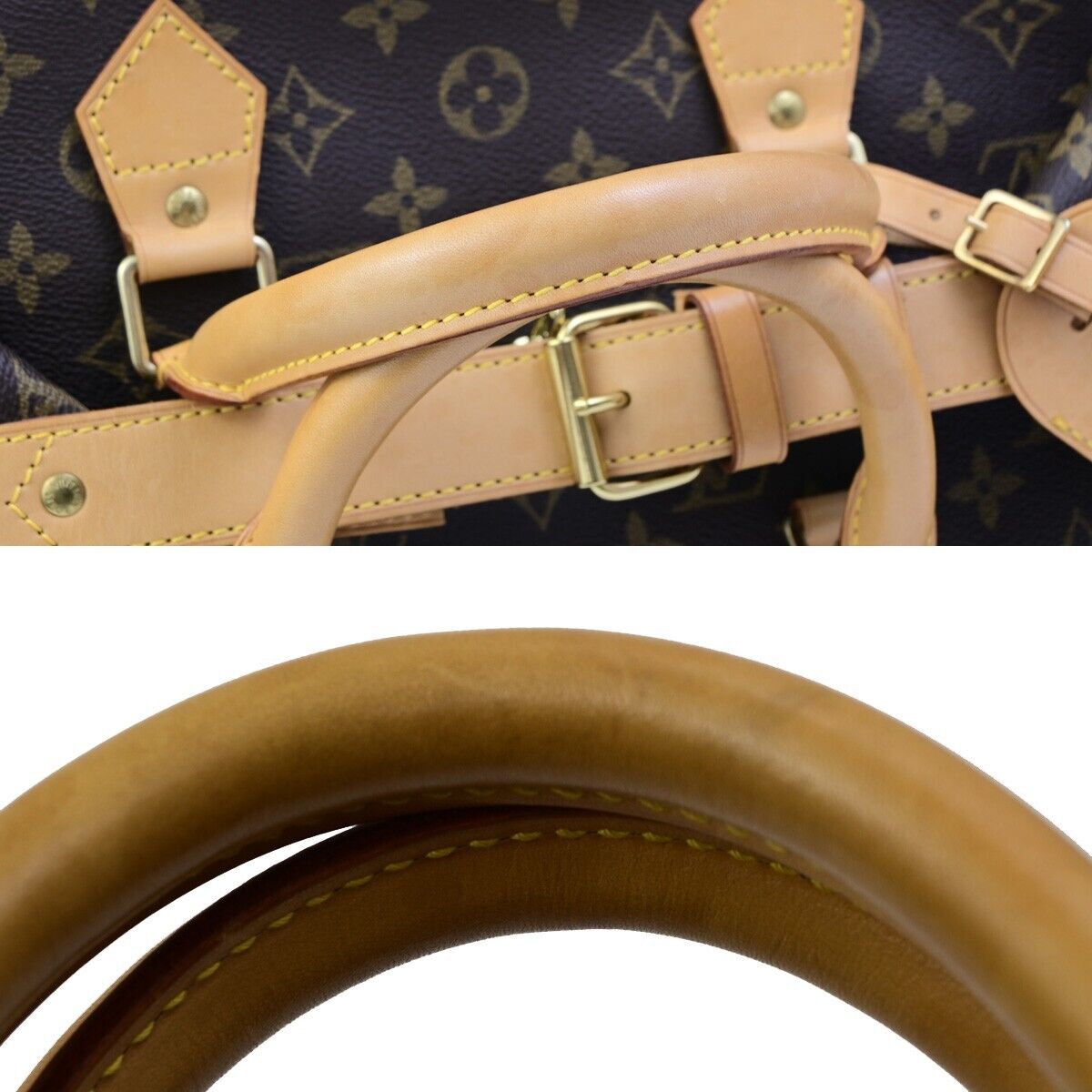 LOUIS VUITTON Cruiser 40 Travel Hand Bag Monogram Leather Brown M41139 99ED056