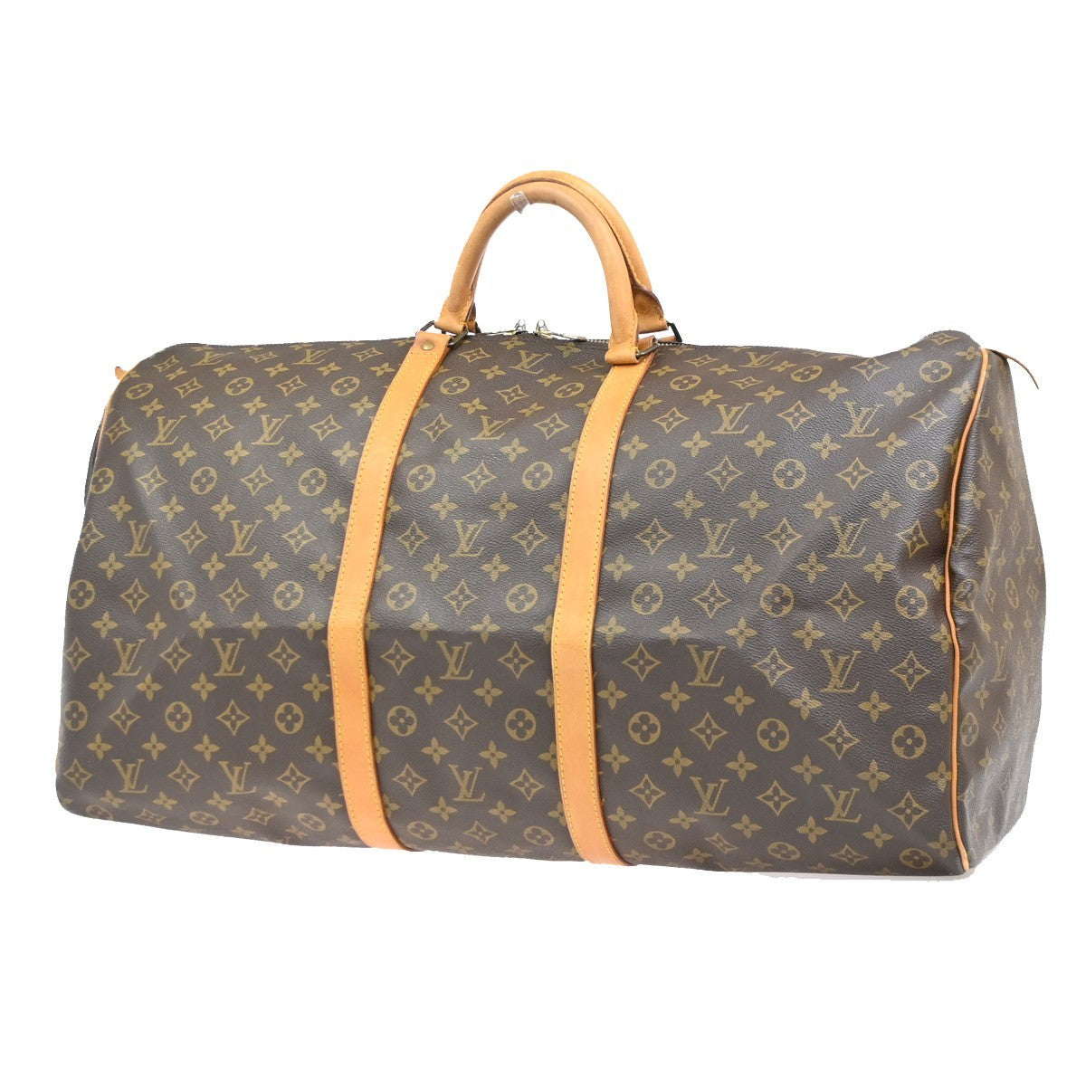 LOUIS VUITTON Keepall 60 Travel Hand Bag Monogram Leather Brown M41422 75CA806