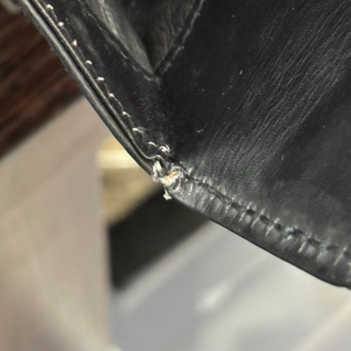 GUCCI Top Handle Hand Bag Leather Black GHW Italy 85TA438