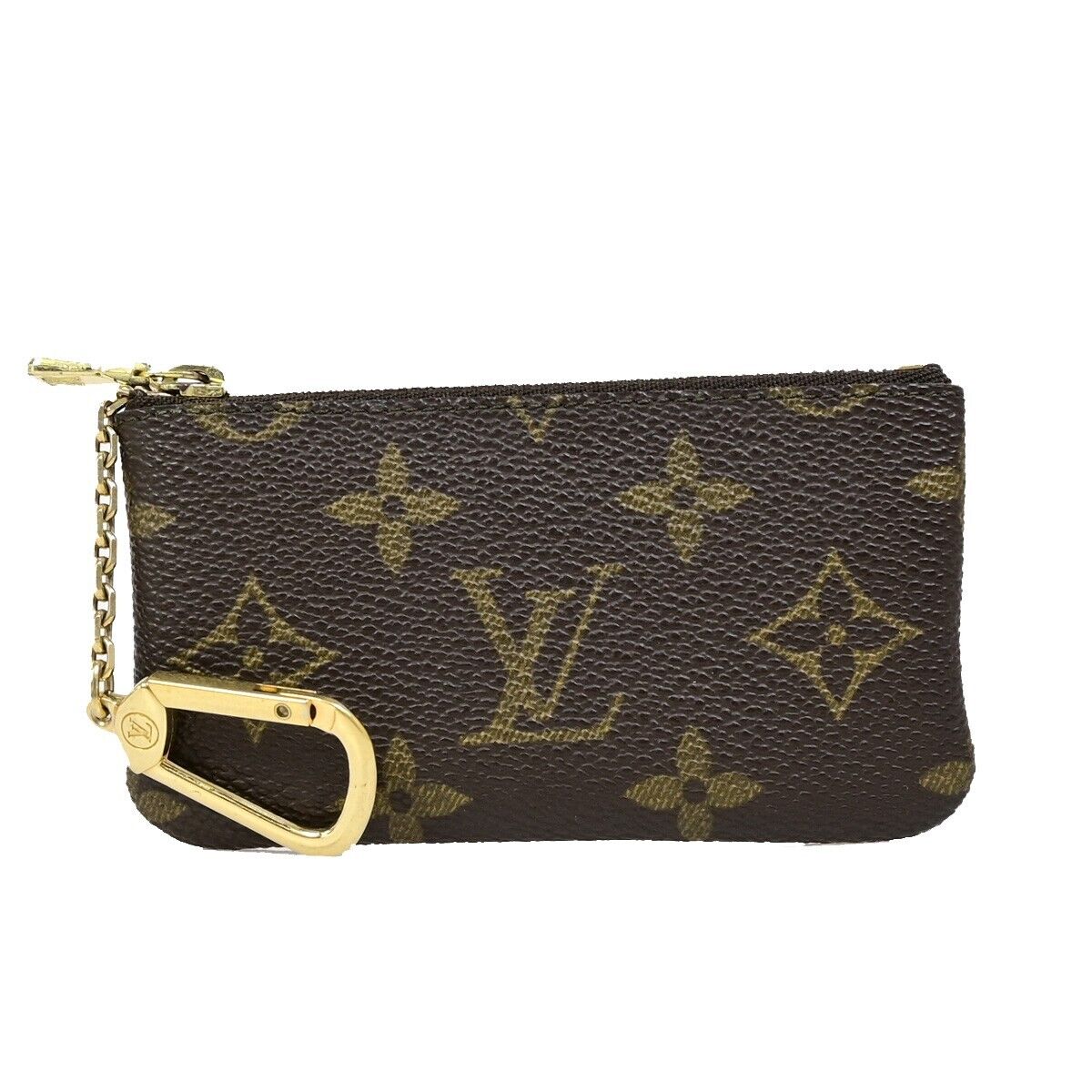 LOUIS VUITTON Pochette Cles Coin Wallet Monogram Leather Brown M62650 65EB803