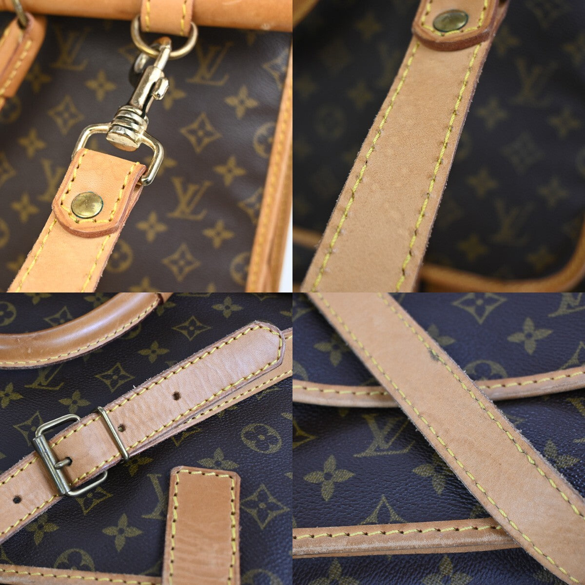 LOUIS VUITTON LV Sac Kleber Shoulder Bag Monogram Leather Brown M58122 13FB539