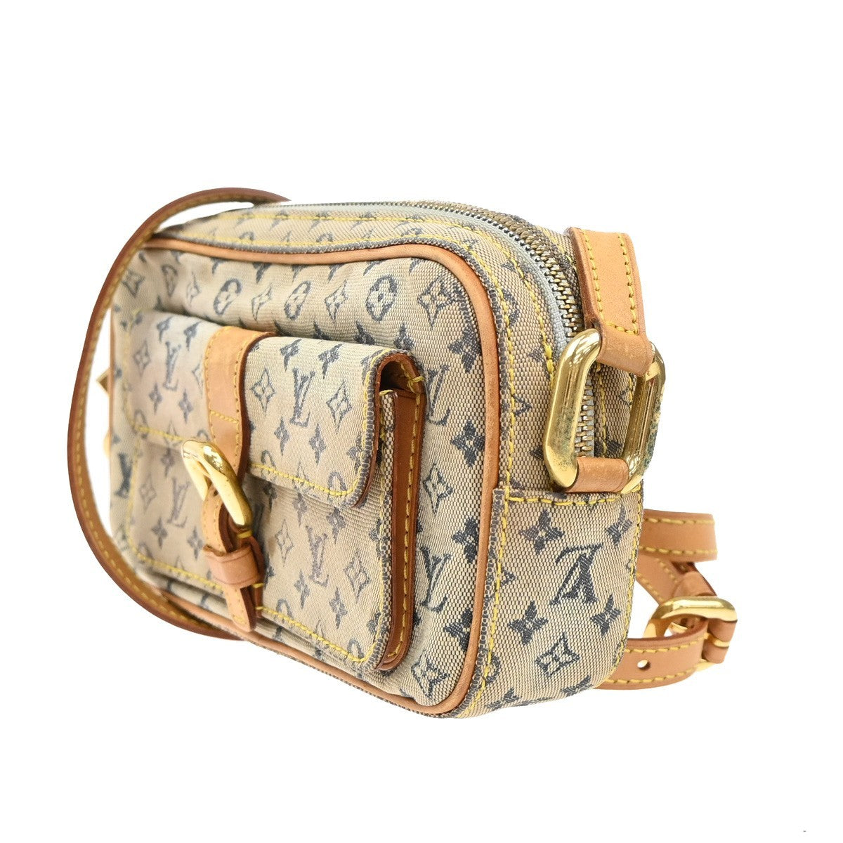 LOUIS VUITTON Juliette MM Monogram Mini Shoulder Bag Blue France M92004 69CA096