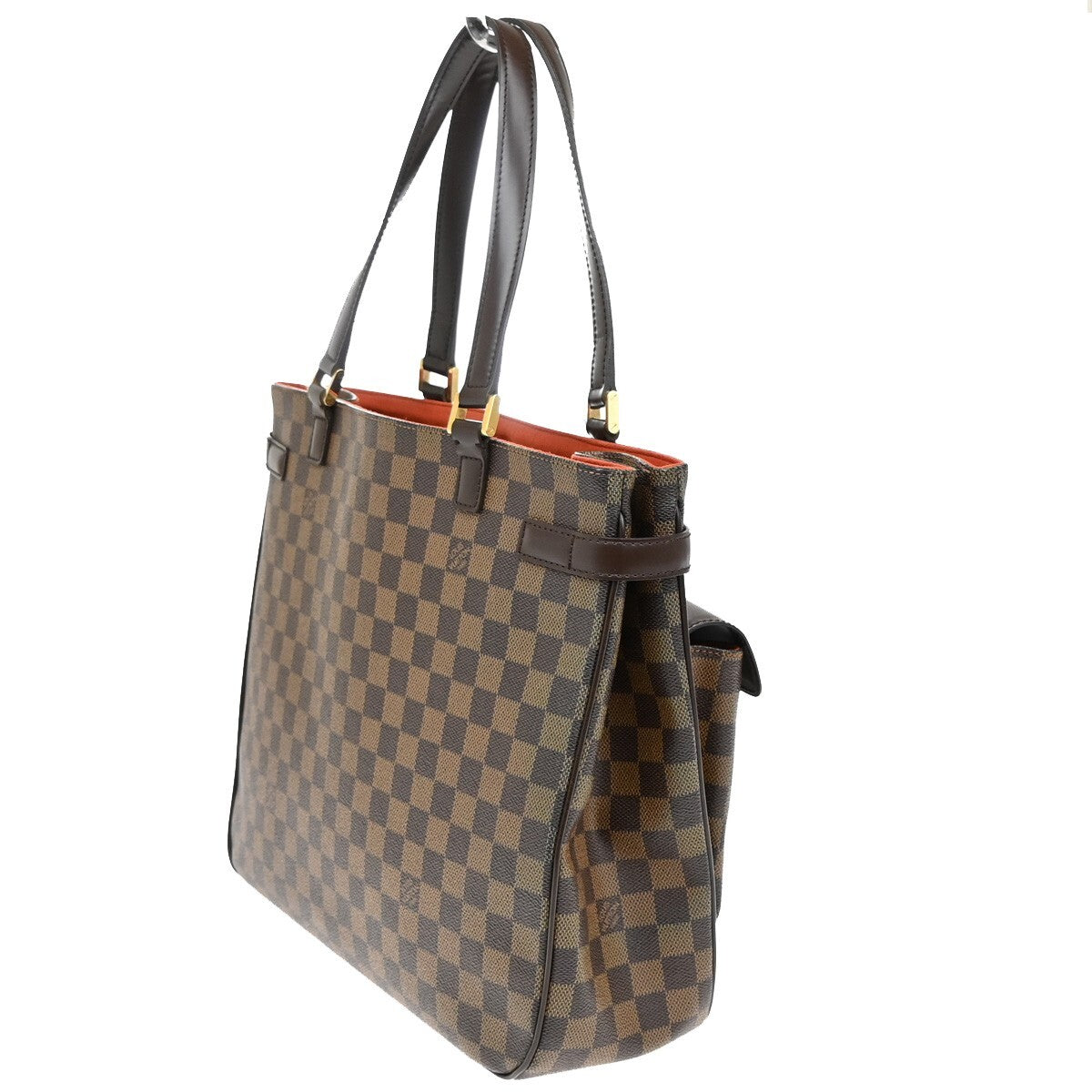 LOUIS VUITTON Uzes Shoulder Bag Damier Ebene Leather Brown France N51128 24EE389