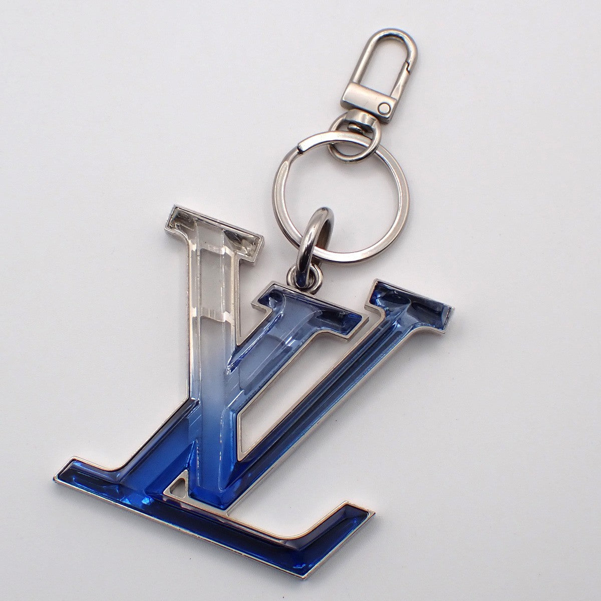 LOUIS VUITTON Bijoux Sac LV Prism Bag Charm Silver Blue MP2365 61KP566