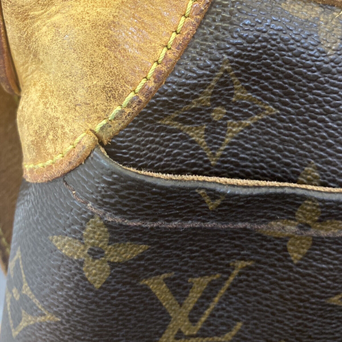 LOUIS VUITTON Odeon PM Shoulder Bag Monogram Leather Brown Spain M56390 31YF088