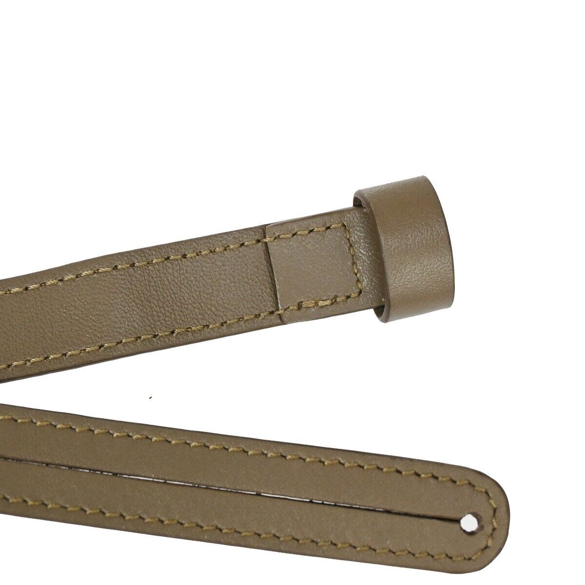 CARTIER BY SERAPIAN Name tag Leopard Leather Brown Italy Bag Accessory 07SH126