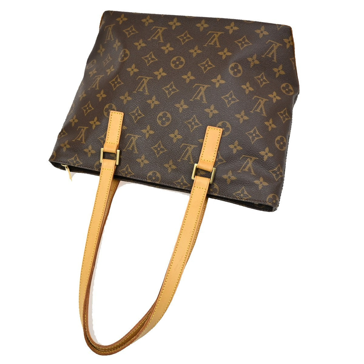 LOUIS VUITTON Cabas Piano Shoulder Bag Monogram Leather Brown M51148 16CA256
