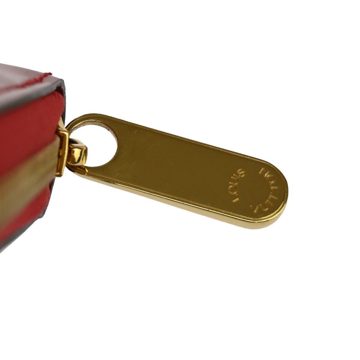 LOUIS VUITTON Zippy Wallet Purse Monogram Vaenis Leather Cerise M90200 32YD753