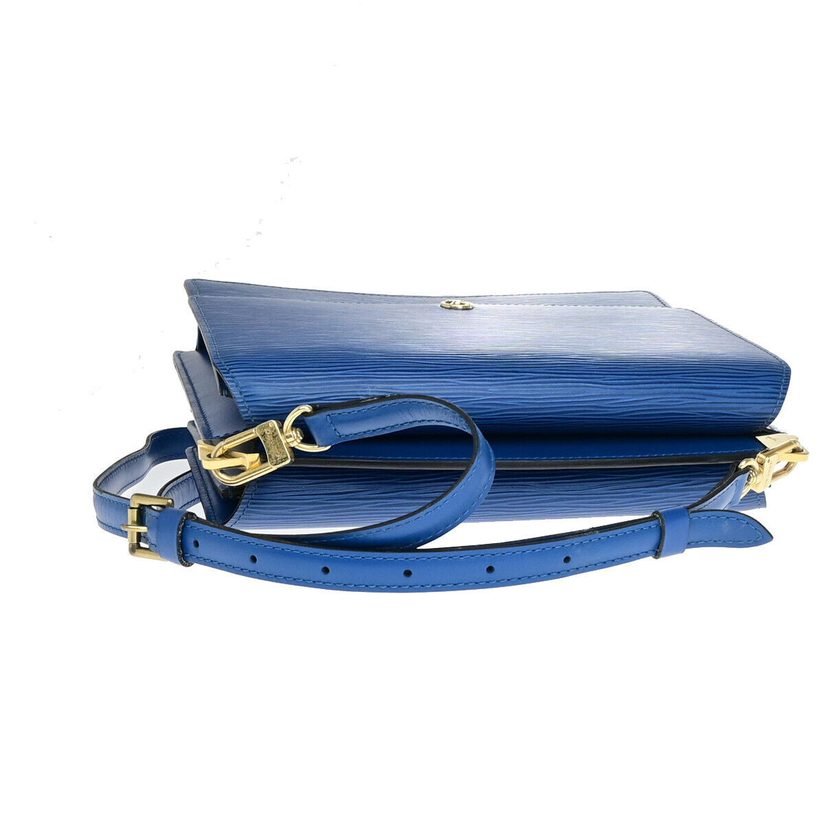 LOUIS VUITTON Grenell Both Flap Shoulder Bag Epi Leather Blue M52365 87YF336