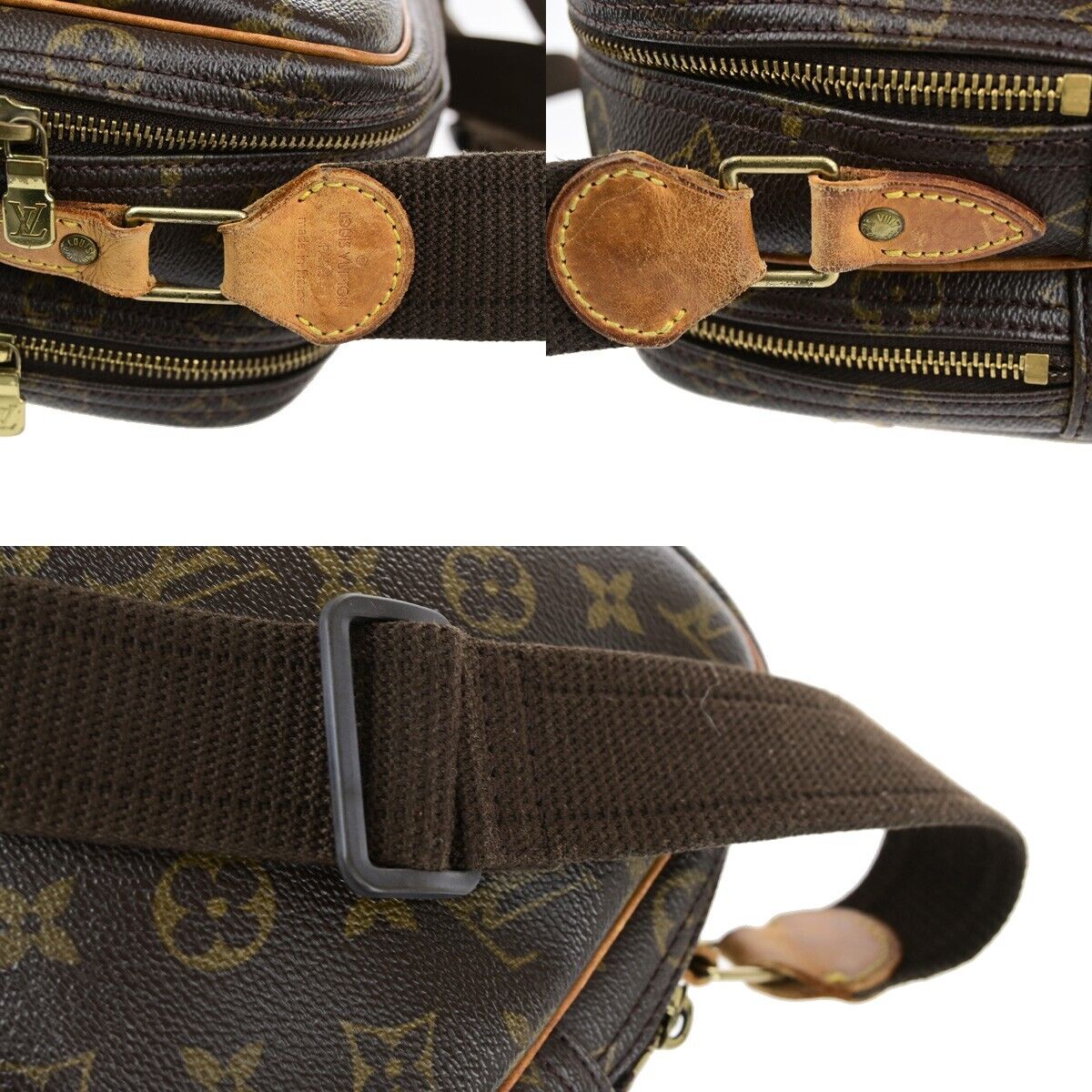LOUIS VUITTON Reporter PM Crossbody Shoulder Bag Monogram Leather M45254 32HC088