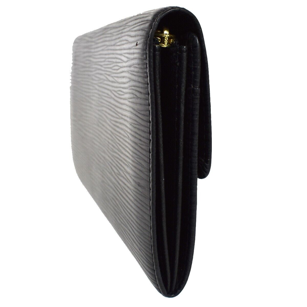 LOUIS VUITTON Porte Monnaie Credit Long Bifold Wallet Epi Leather M63572 04GA668