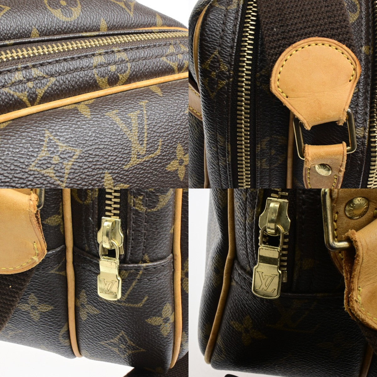 LOUIS VUITTON Reporter PM Crossbody Shoulder Bag Monogram Leather M45254 82EE133