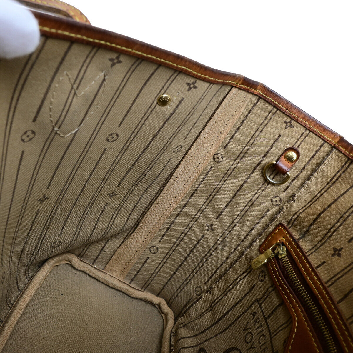 LOUIS VUITTON Neverfull PM Shoulder Tote Bag Monogram Leather BN M40155 18SJ452