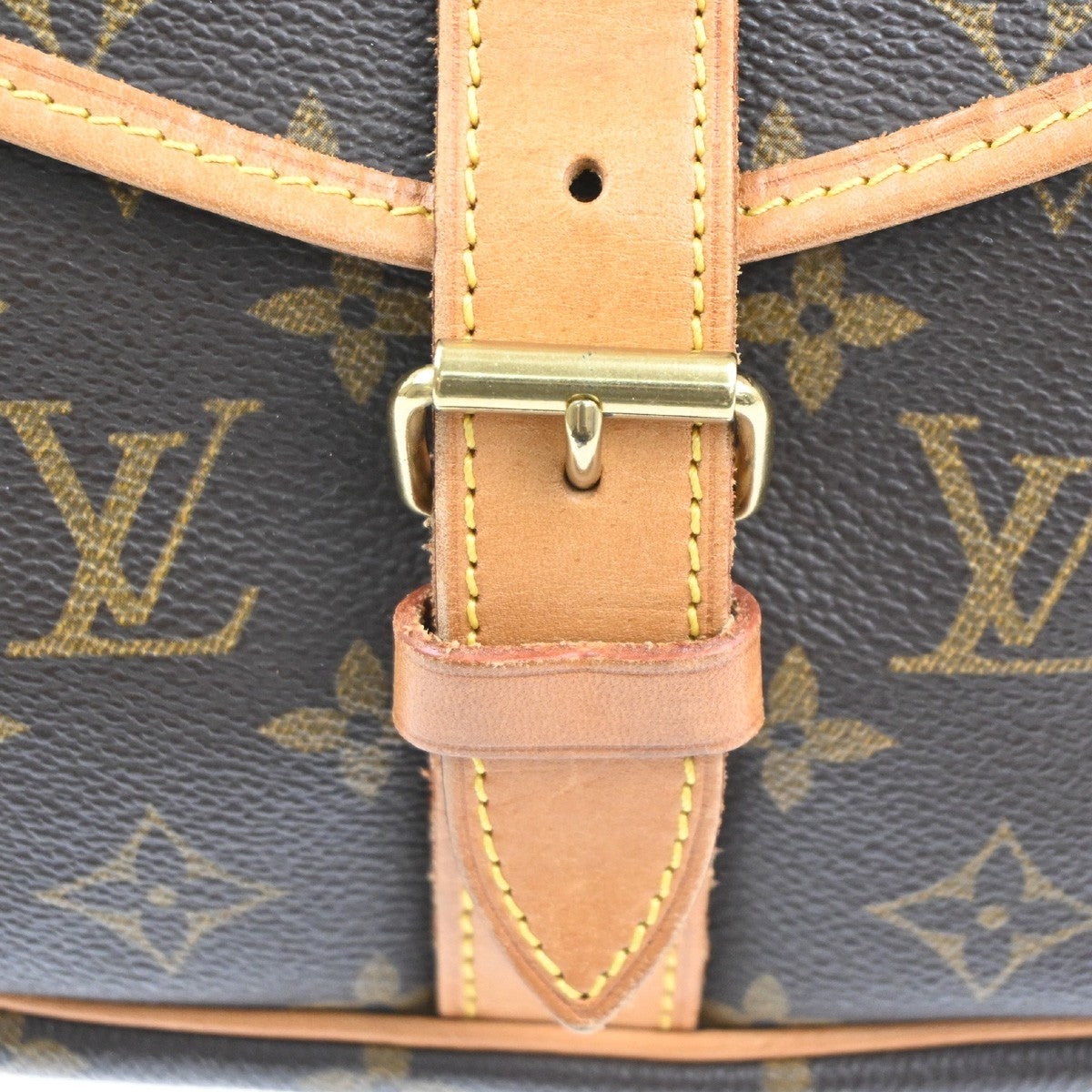 LOUIS VUITTON Saumur 35 Shoulder Bag Monogram Leather BN France M42254 96RL788