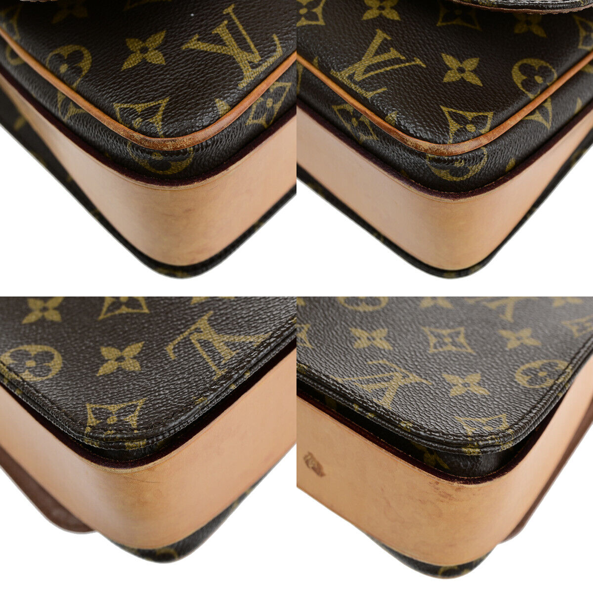 LOUIS VUITTON Cartouchiere GM Shoulder Bag Monogram Leather Brown M51252 89SJ026