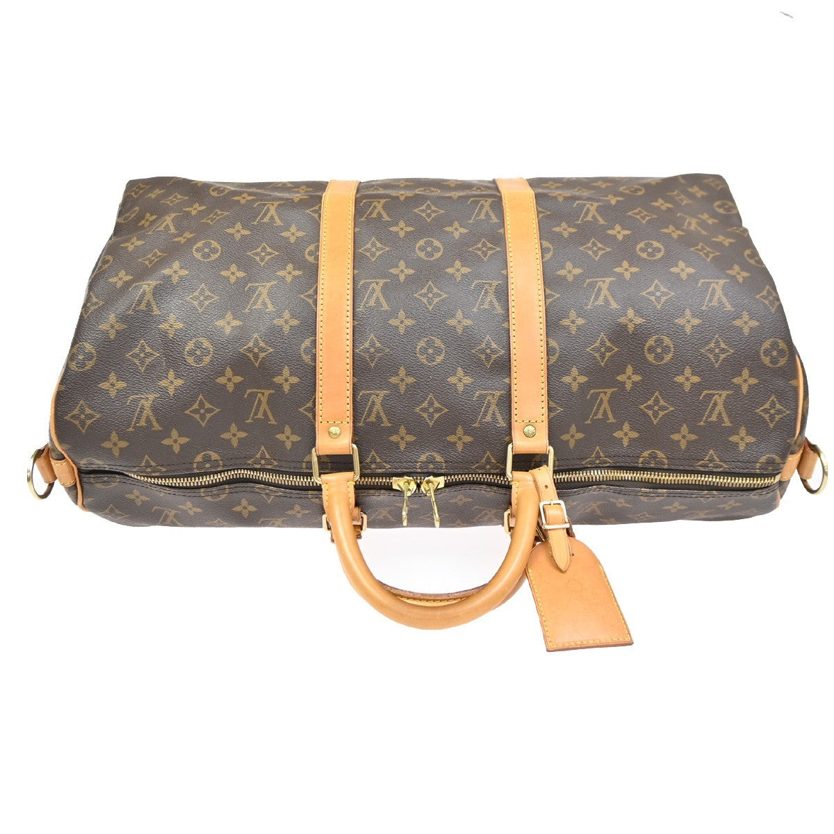 LOUIS VUITTON Keepall Bandouliere 50 Handbag Monogram Brown M41416 12ZA212