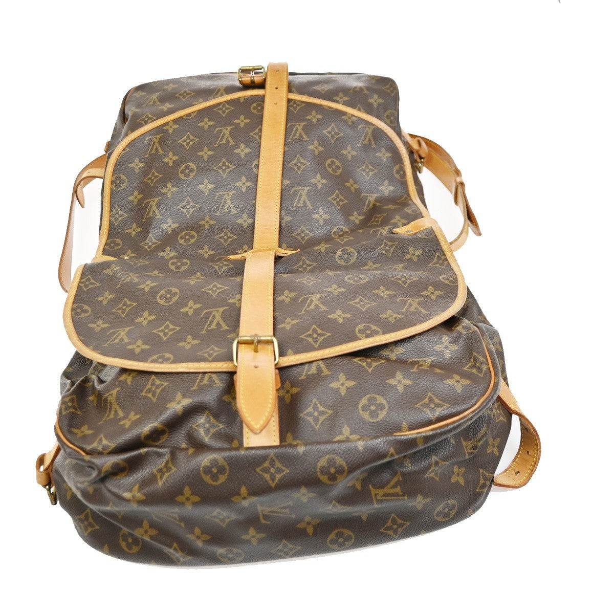 LOUIS VUITTON Saumur 35 Shoulder Bag Monogram Leather BN France M42254 78KC667