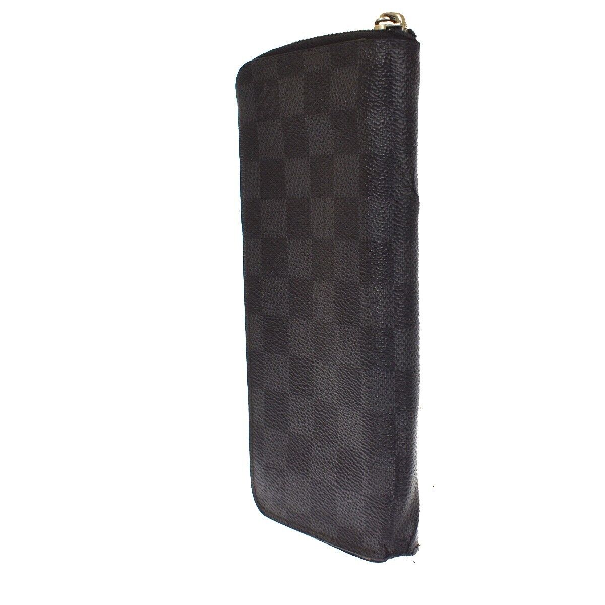LOUIS VUITTON Zippy Wallet Vertical Damier Graphite Leather BK N63095 66SH075