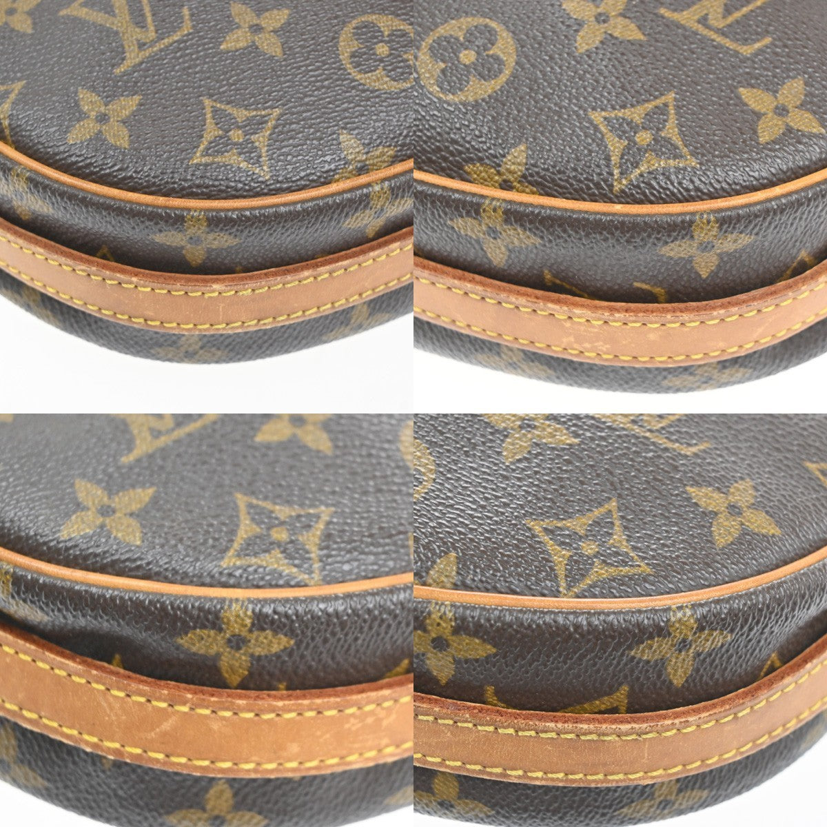 LOUIS VUITTON Jeune Fille MM Shoulder Bag Monogram Leather Brown M51226 37MA380
