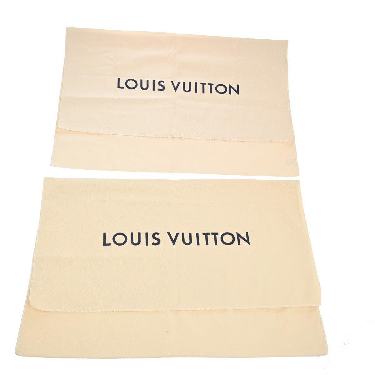 LOUIS VUITTON Logo 30 Set Drawstring Dust Bag Canvas Cotton Beige Brown 62MA431