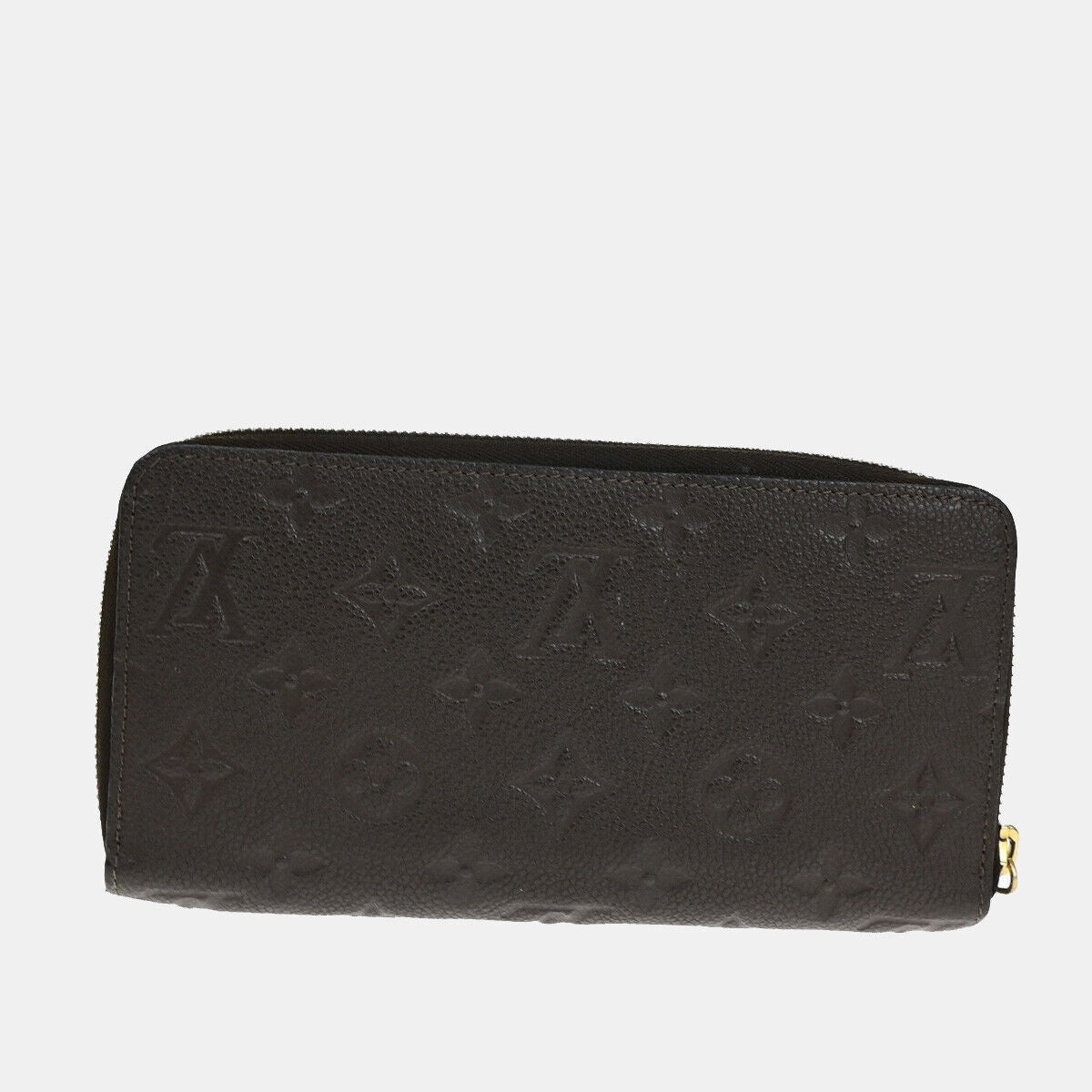 LOUIS VUITTON Zippy Wallet Monogram Empreinte Leather Terre M60548 10YF096