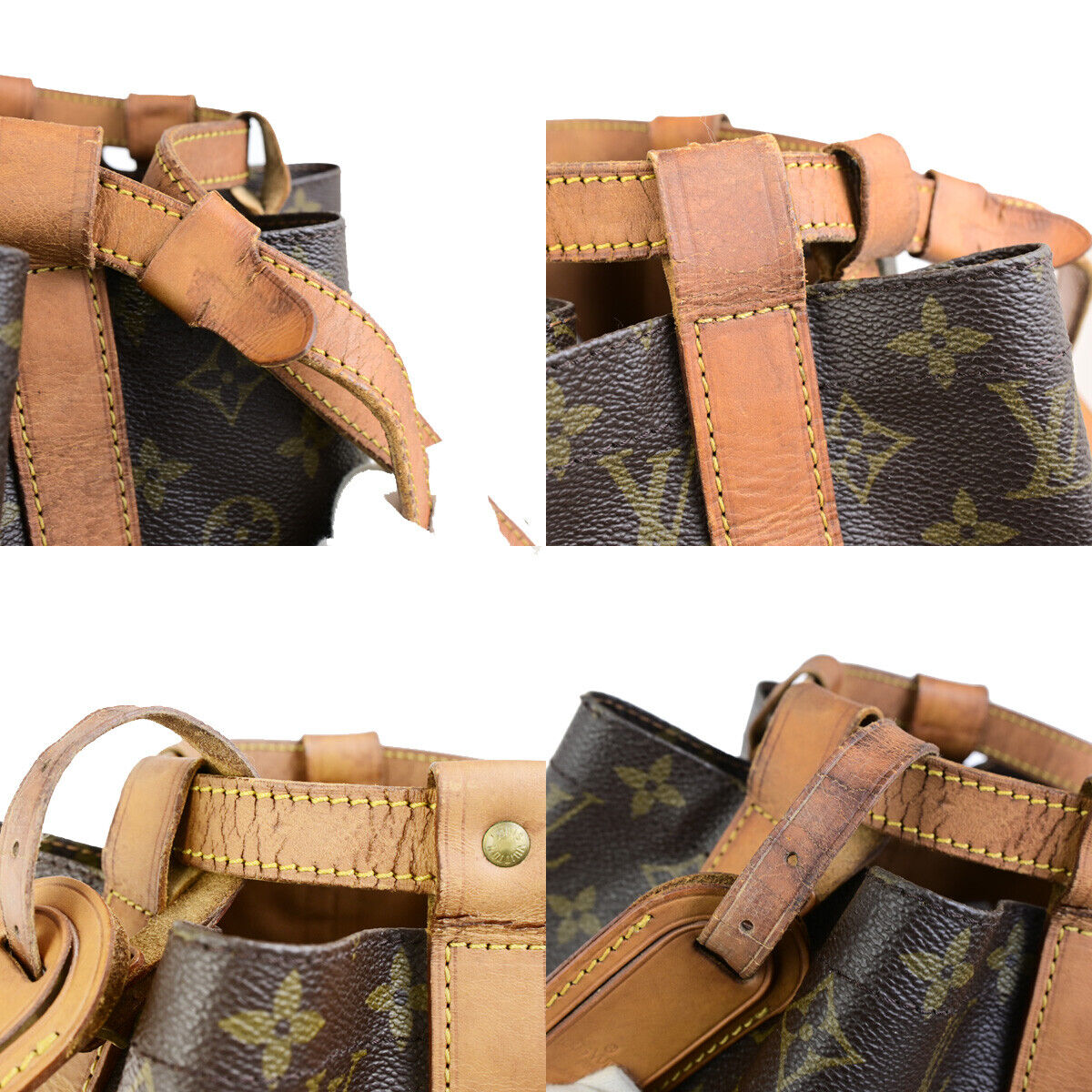 LOUIS VUITTON LV Randonnee GM Shoulder Bag Monogram Leather Brown M42244 30YG634