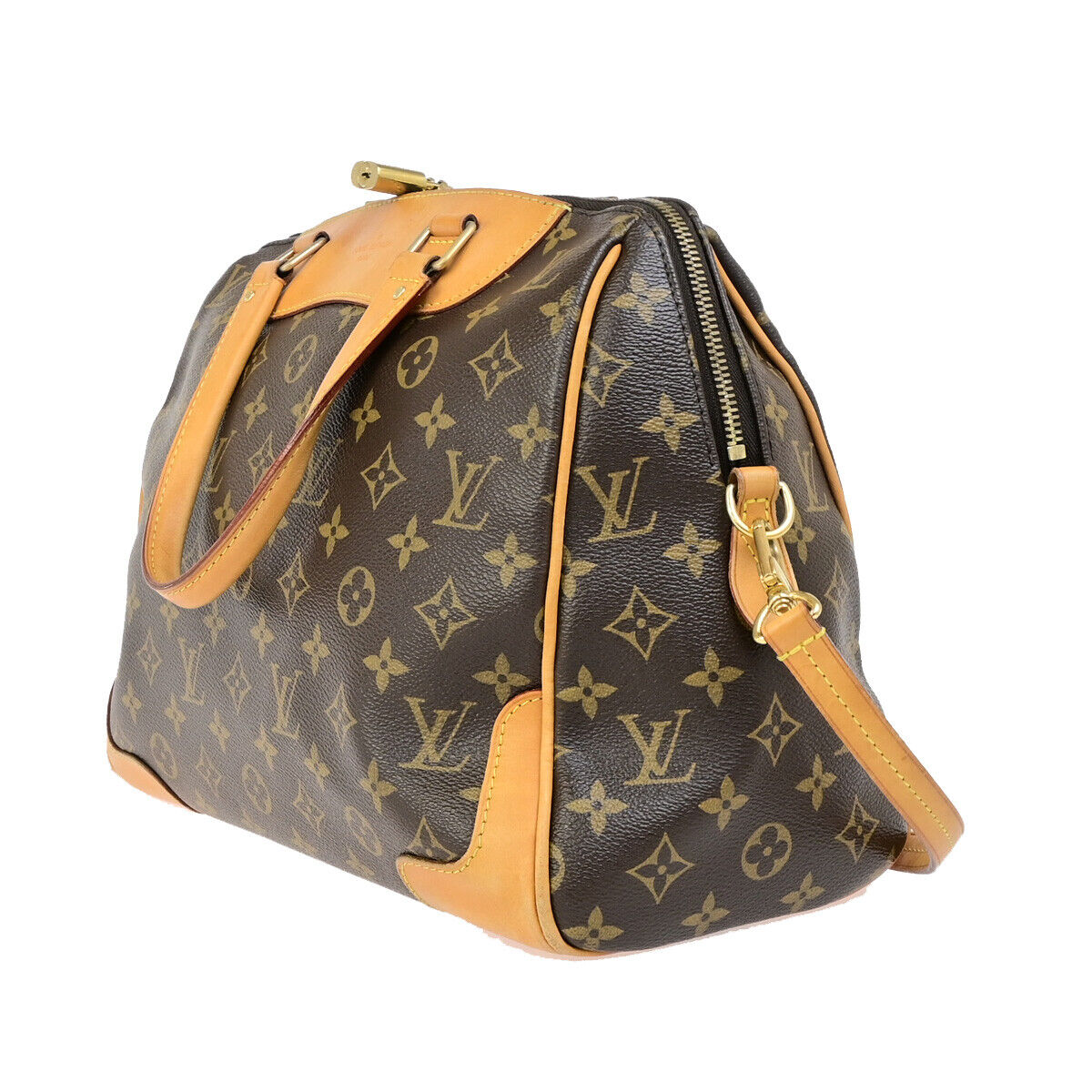 LOUIS VUITTON Retiro 2Way Hand Bag Monogram Leather BN Bordeaux M50056 29YG533