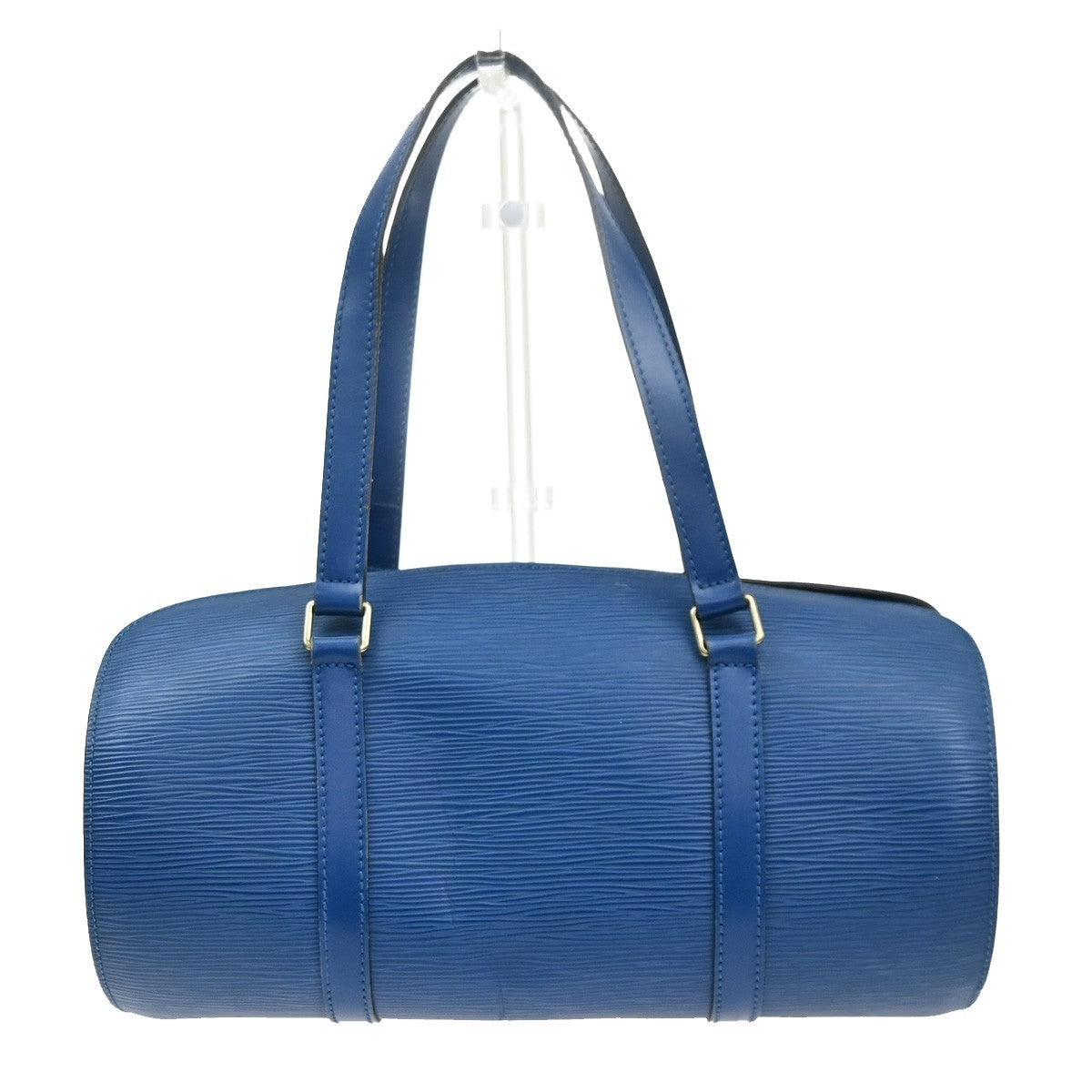LOUIS VUITTON LV Logo Soufflot Hand Bag Epi Leather Blue France M52225 83YJ139