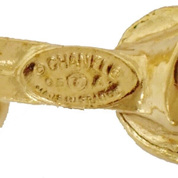 CHANEL CC Logo Chain Long Pendant Necklace 95A Gold Accessory Vinatge 636RJ024