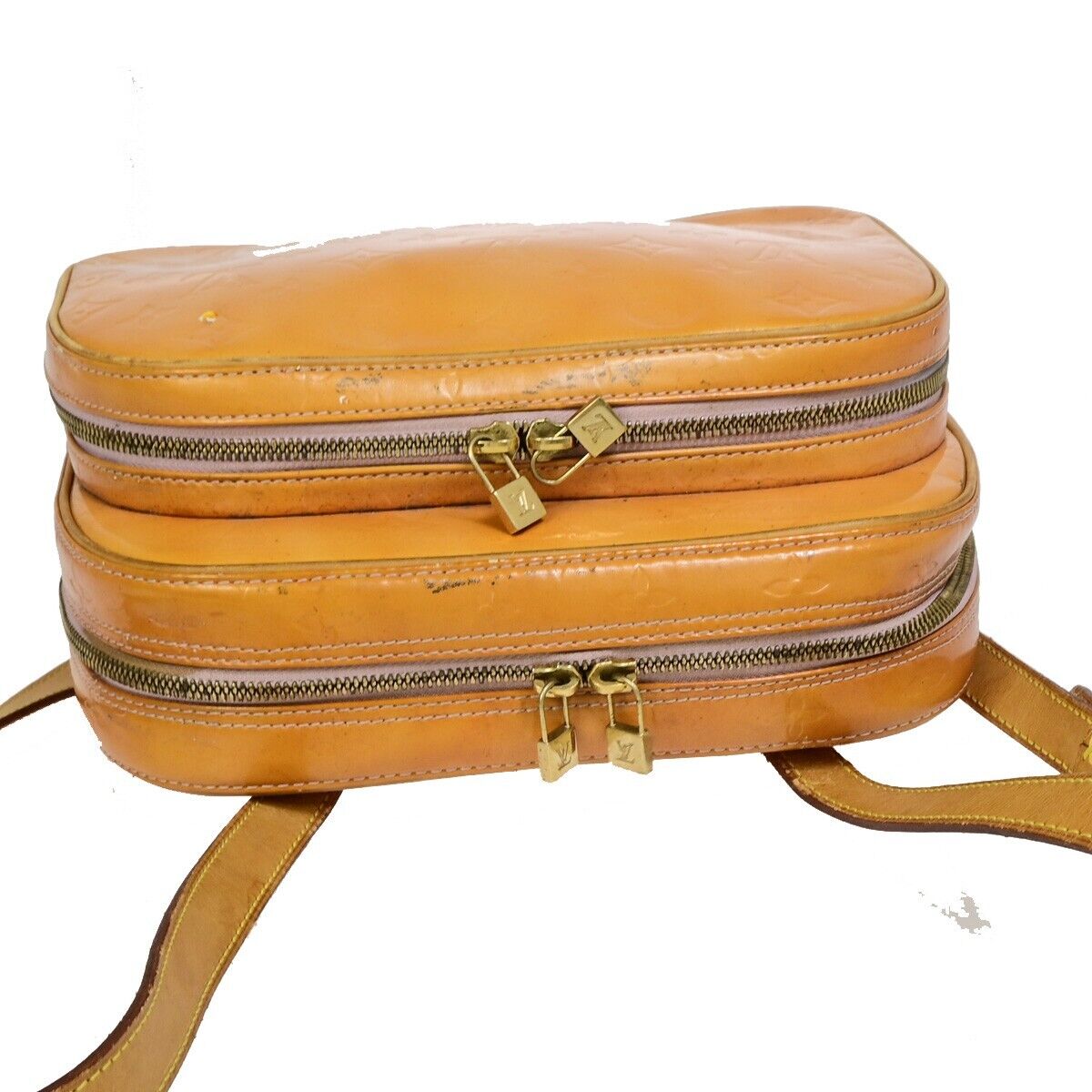 LOUIS VUITTON Marley Backpack Bag Monogram Vernis Leather Rose M91039 07EB442