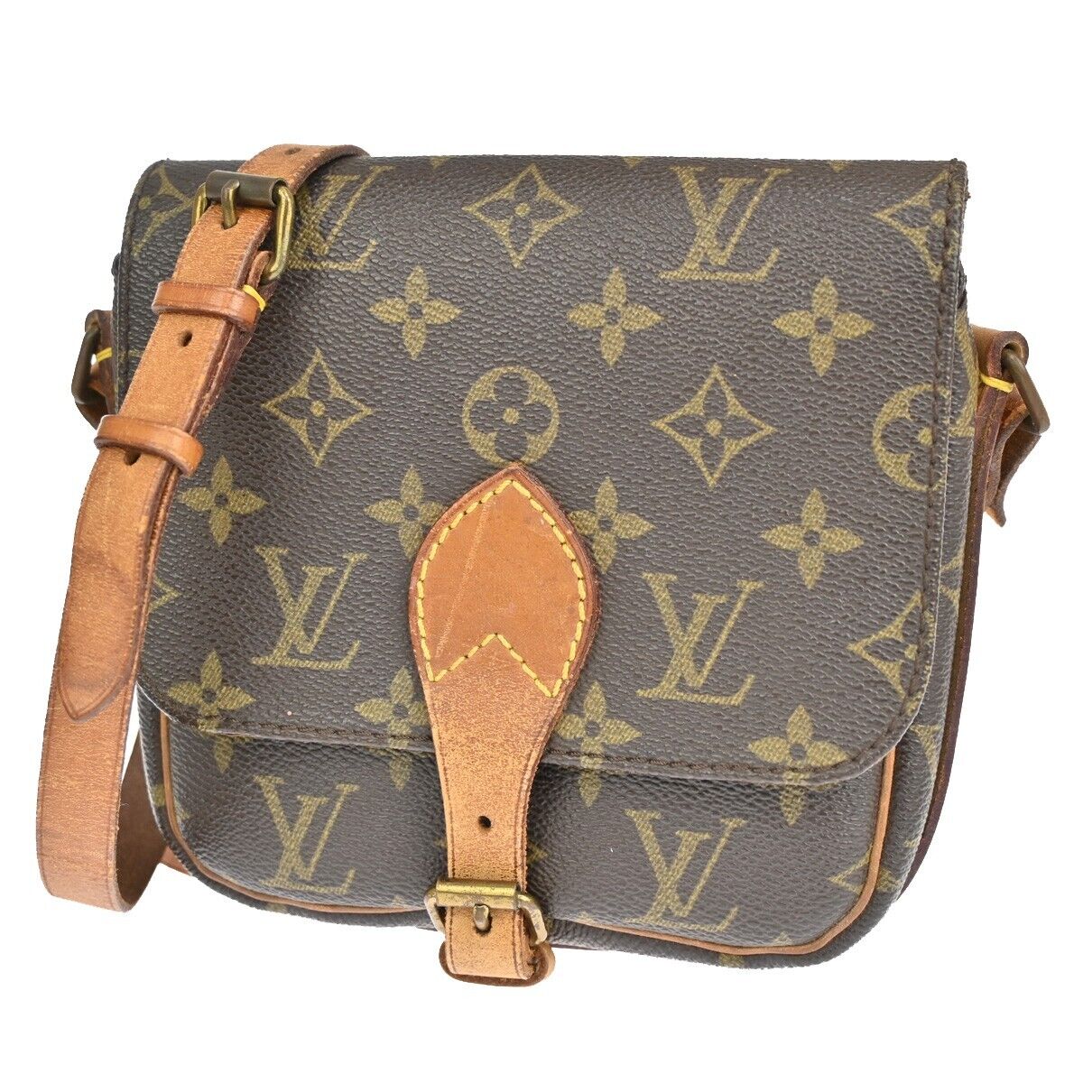 LOUIS VUITTON Mini Cartouchiere Shoulder Bag Monogram Leather BN M51254 31HB641