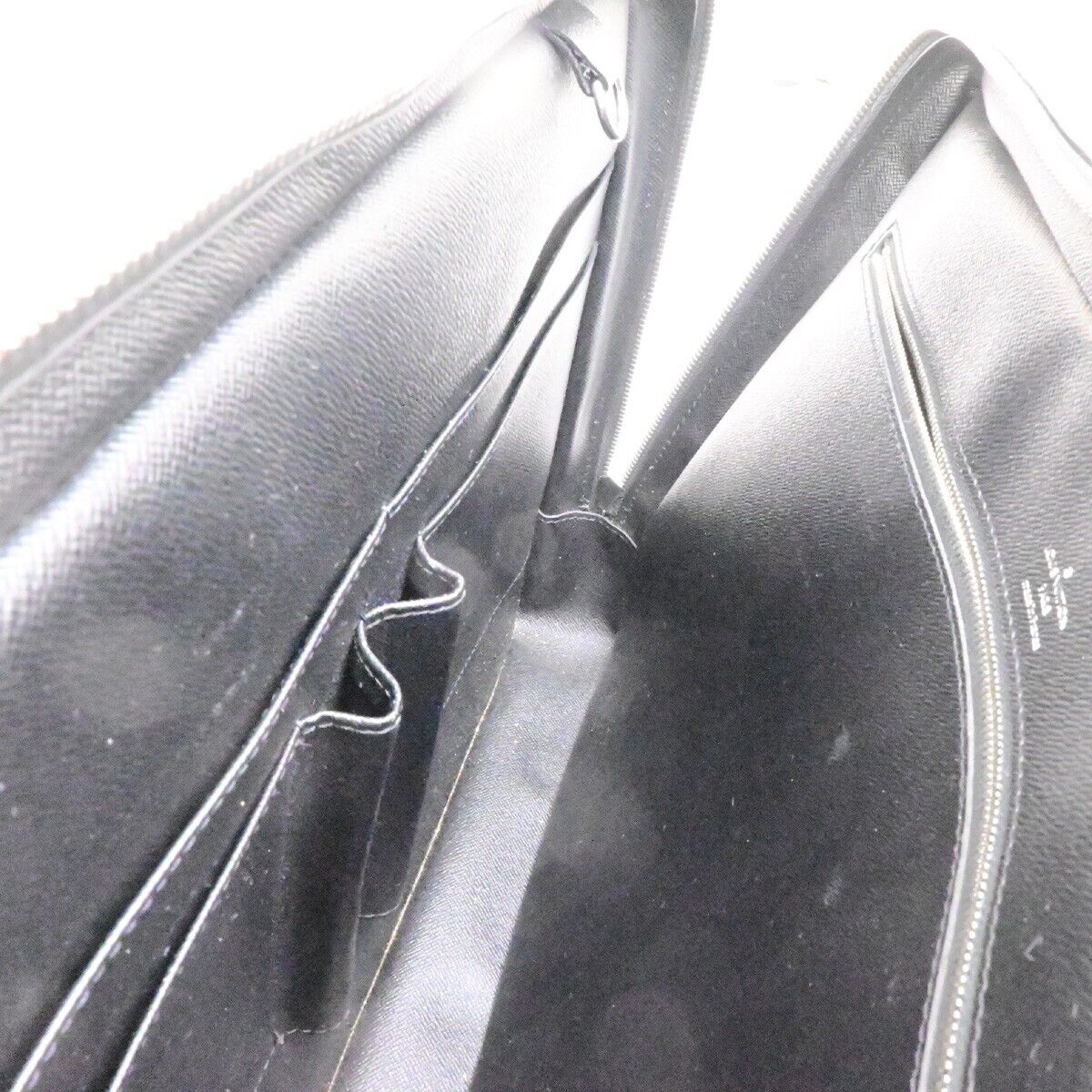 LOUIS VUITTON Porte Documents Voyage Briefcase Hand Bag Epi Black M59162 82ED934