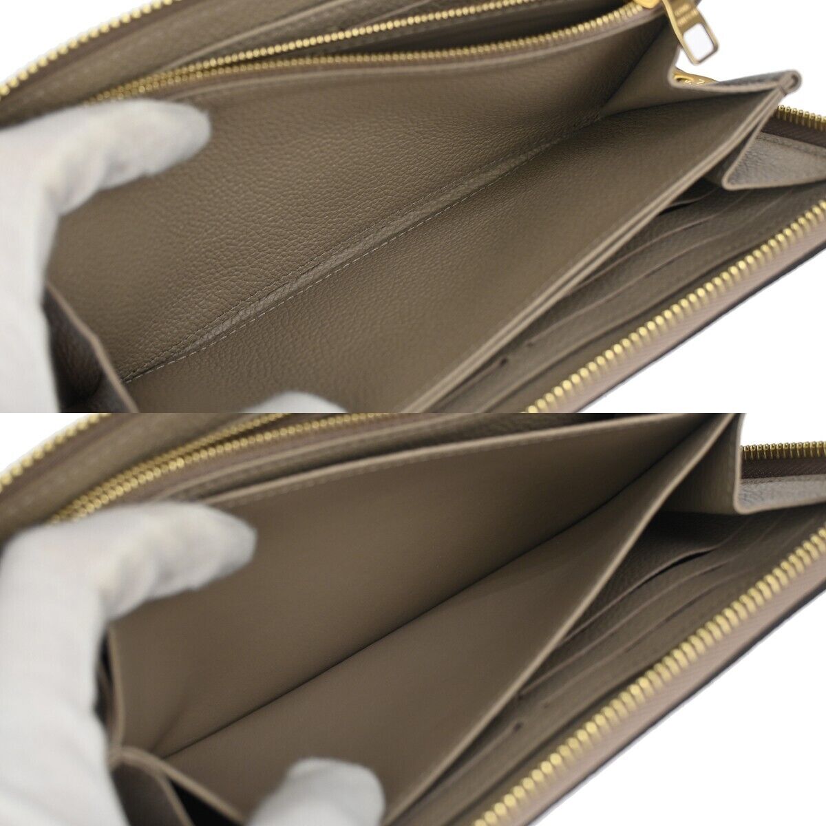 LOUIS VUITTON Zippy Wallet Bicolor Monogram Empreinte Leather M69794 59RH320
