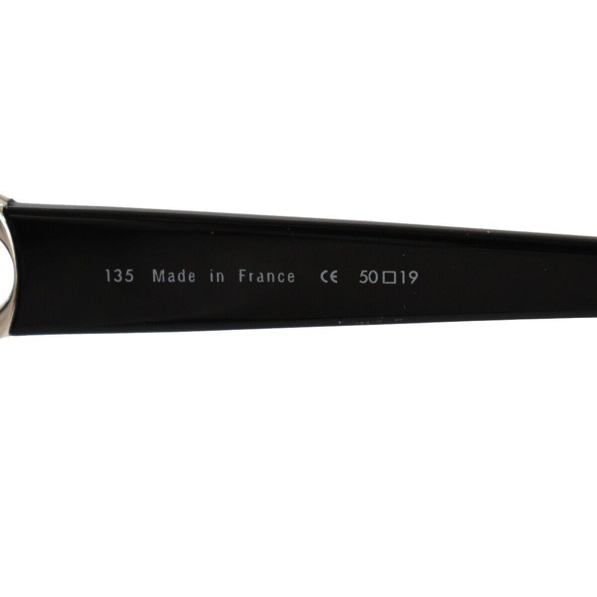 CARTIER Logo Sunglasses Eye Wear Metal Plastic Black Silver 09YD473