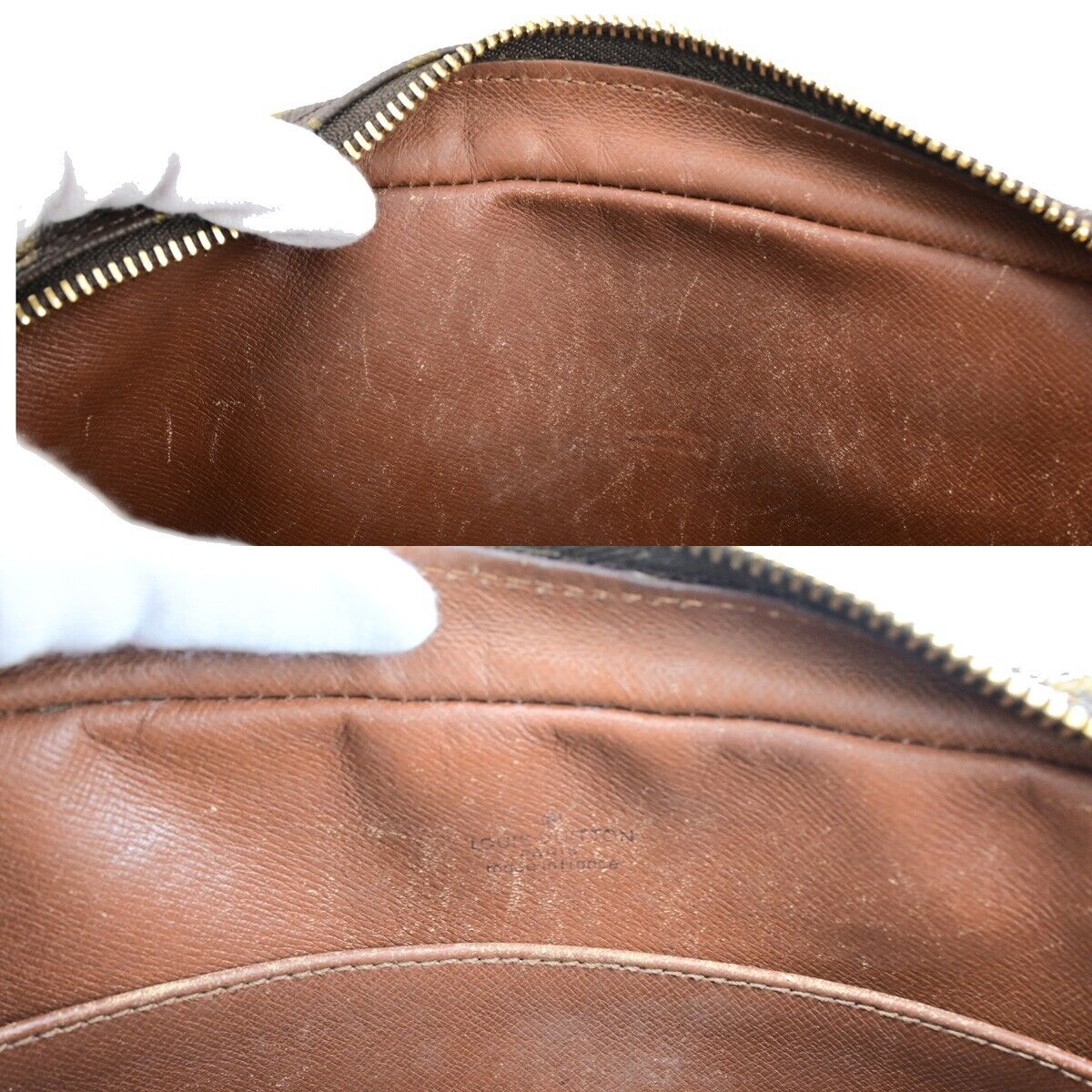 LOUIS VUITTON Compiegne 23 Clutch Hand Bag Monogram Leather Brown M51847 63FA723