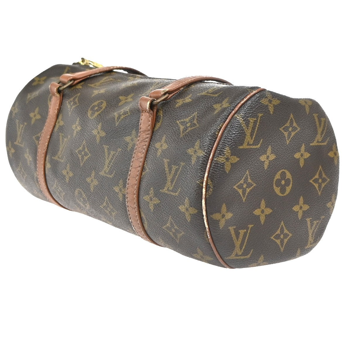 LOUIS VUITTON Logo PAPILLON 30 Hand Bag Monogram Leather Brown M51365 37ZA311