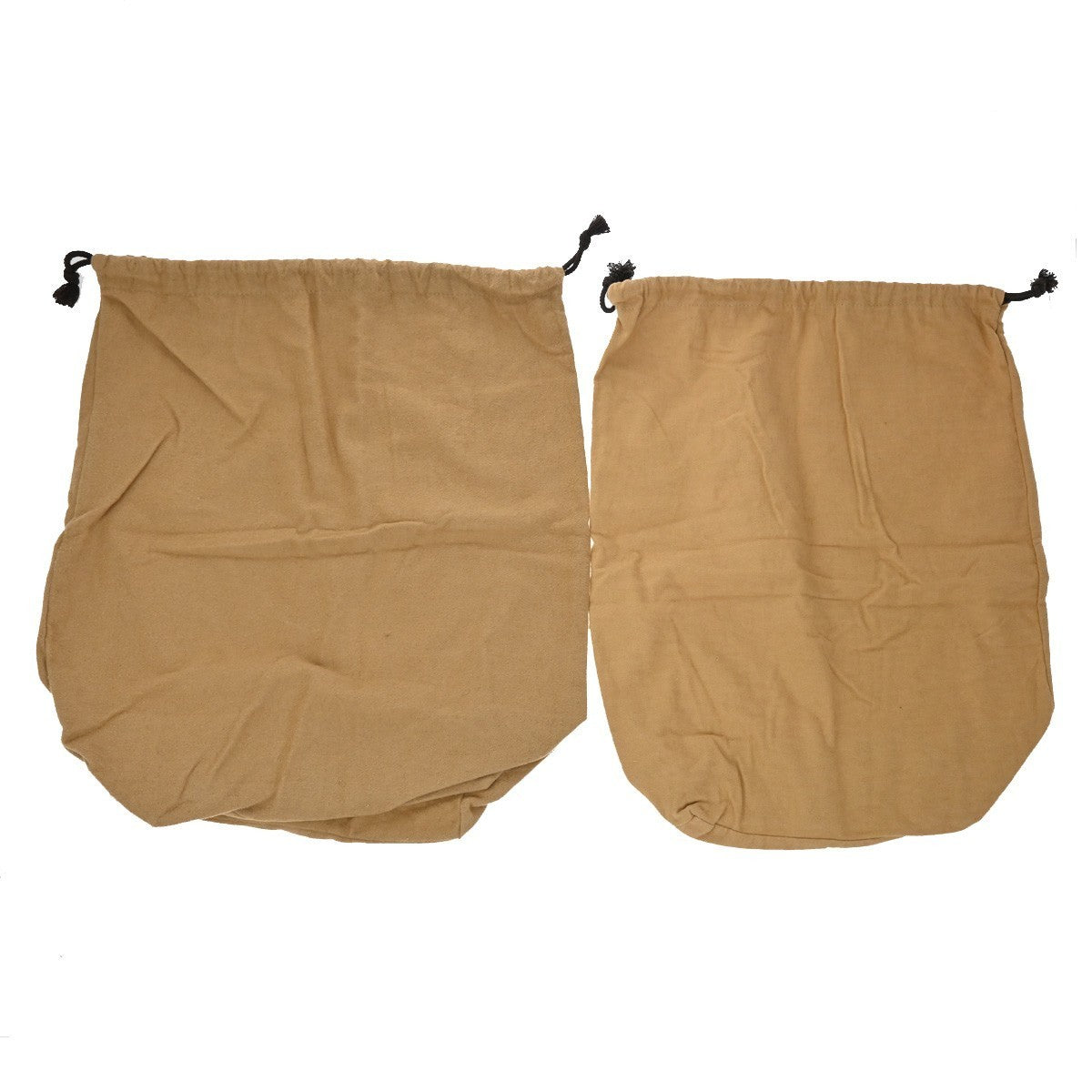 LOUIS VUITTON Logo 10 Set Dust Bag Drawstring Canvas Cotton Beige Brown 01KP237