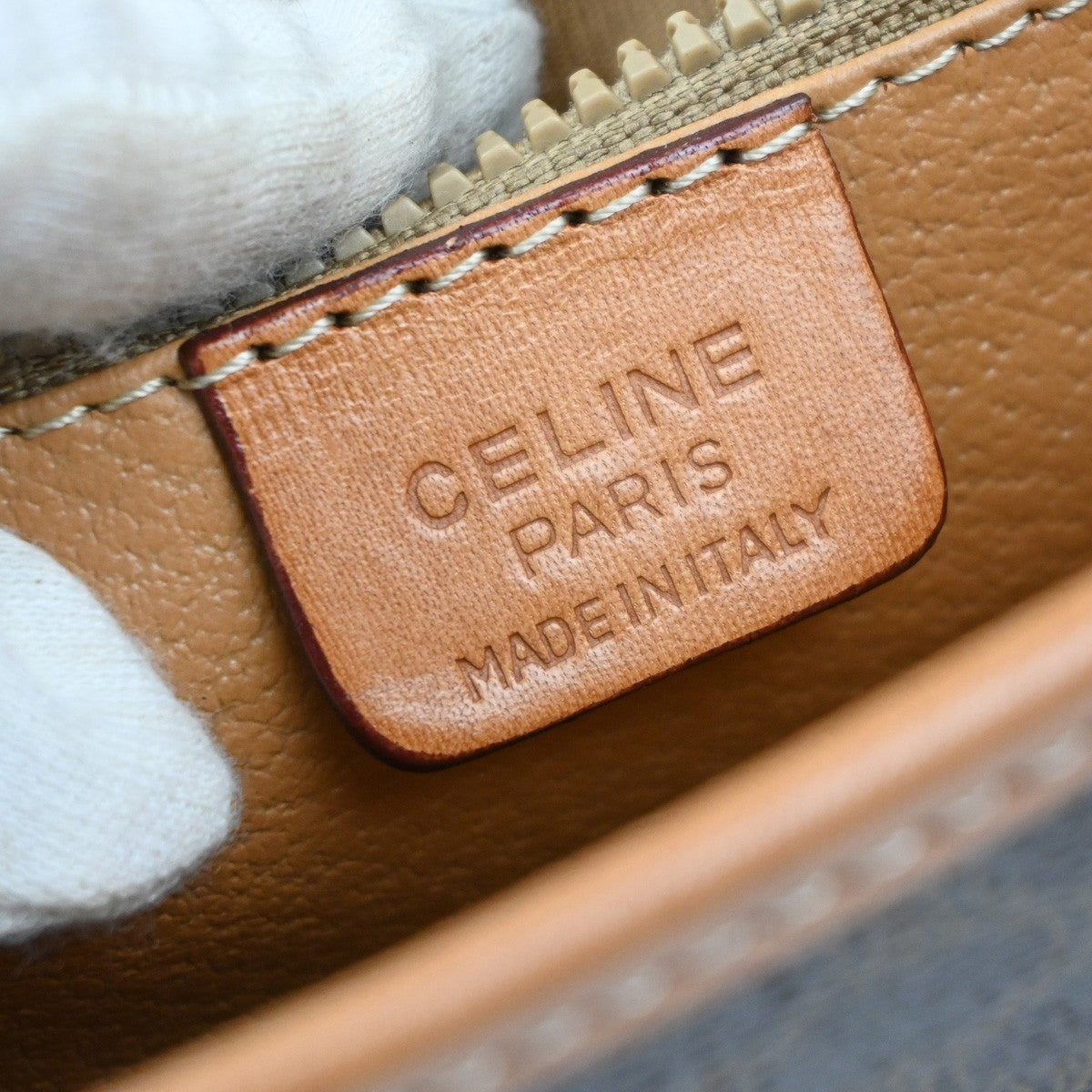 CELINE Logo Macadam Pattern Shoulder Bag PVC Leather Brown GHW Italy 31MA650