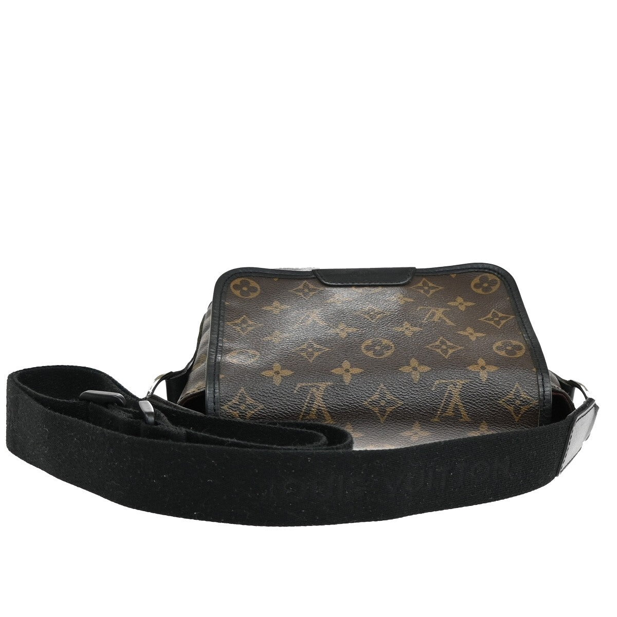LOUIS VUITTON Bass PM Shoulder Bag Monogram Macassar Leather BN M56717 98EE302