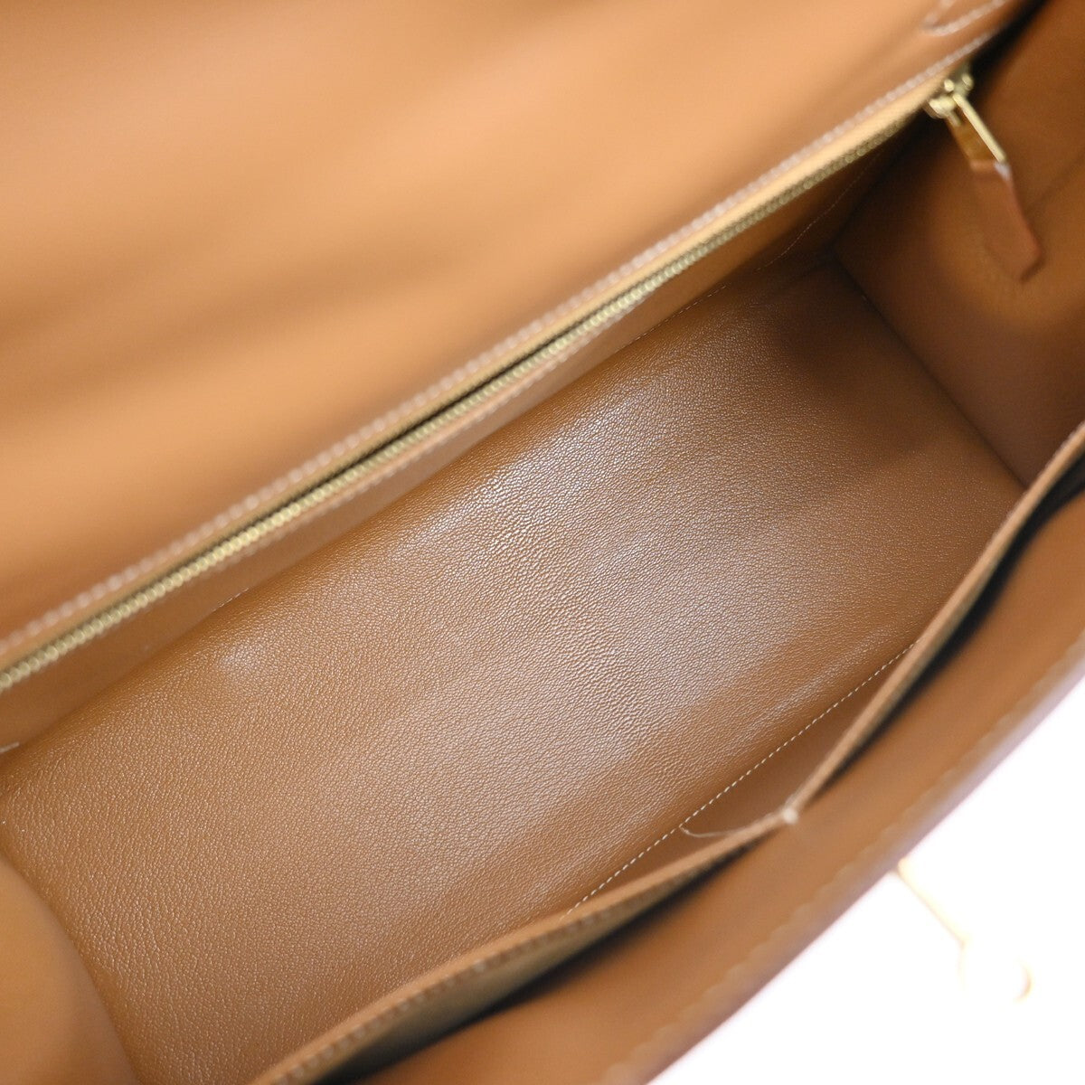 HERMES Kelly 32 2Way Shoulder Hand Bag Chamonix Leather Natural GHW 6640RL144