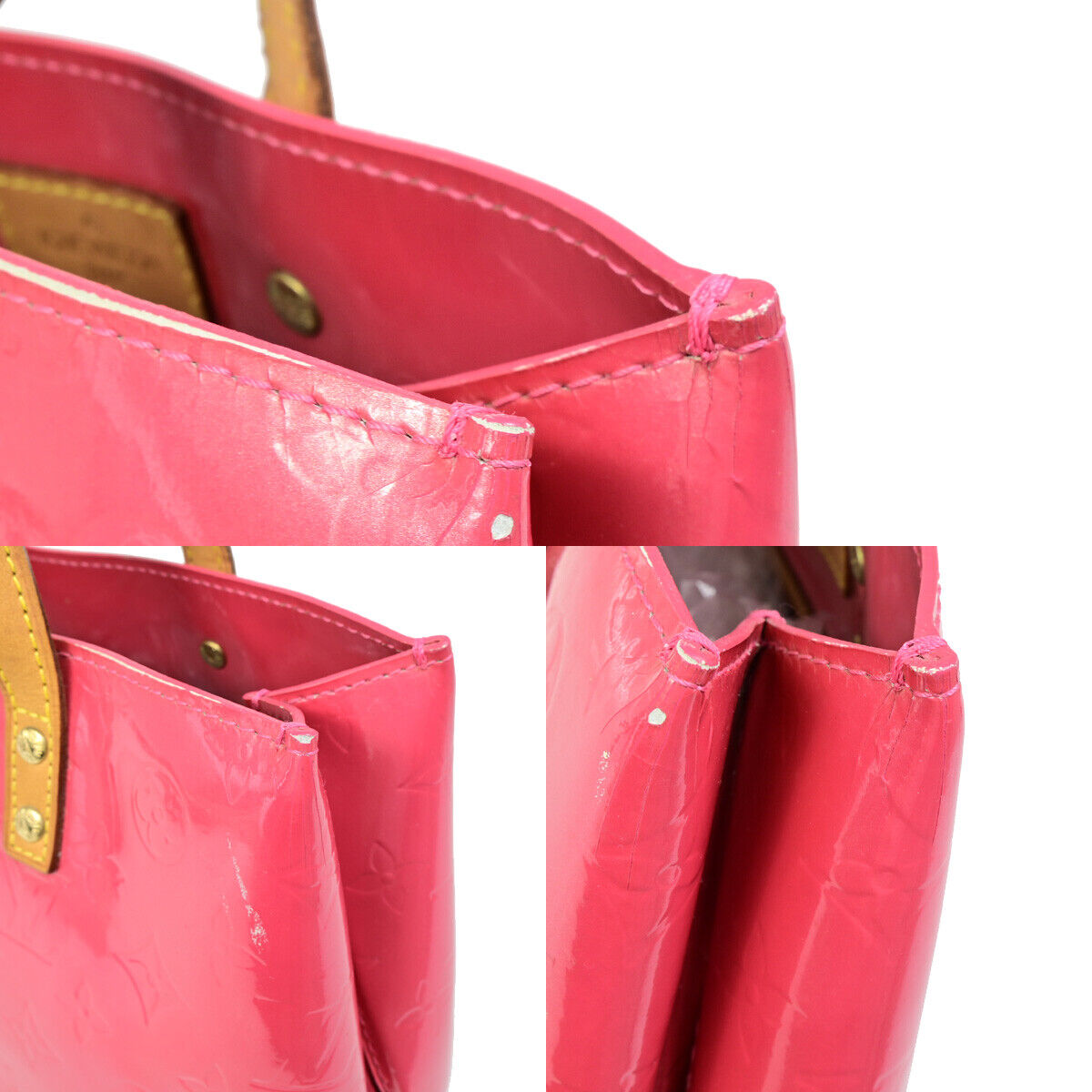 LOUIS VUITTON Read PM Hand Bag Monogram Vernis Patent Leather PK M9132F 30SJ062