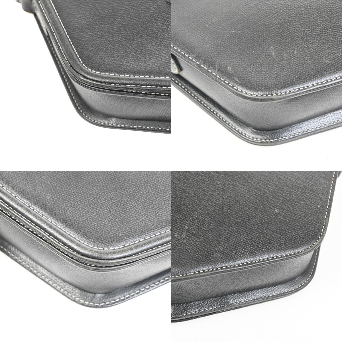 YVES SAINT LAURENT  Cassandra Shoulder Crossbody Bag Leather Black GHW 30TA582