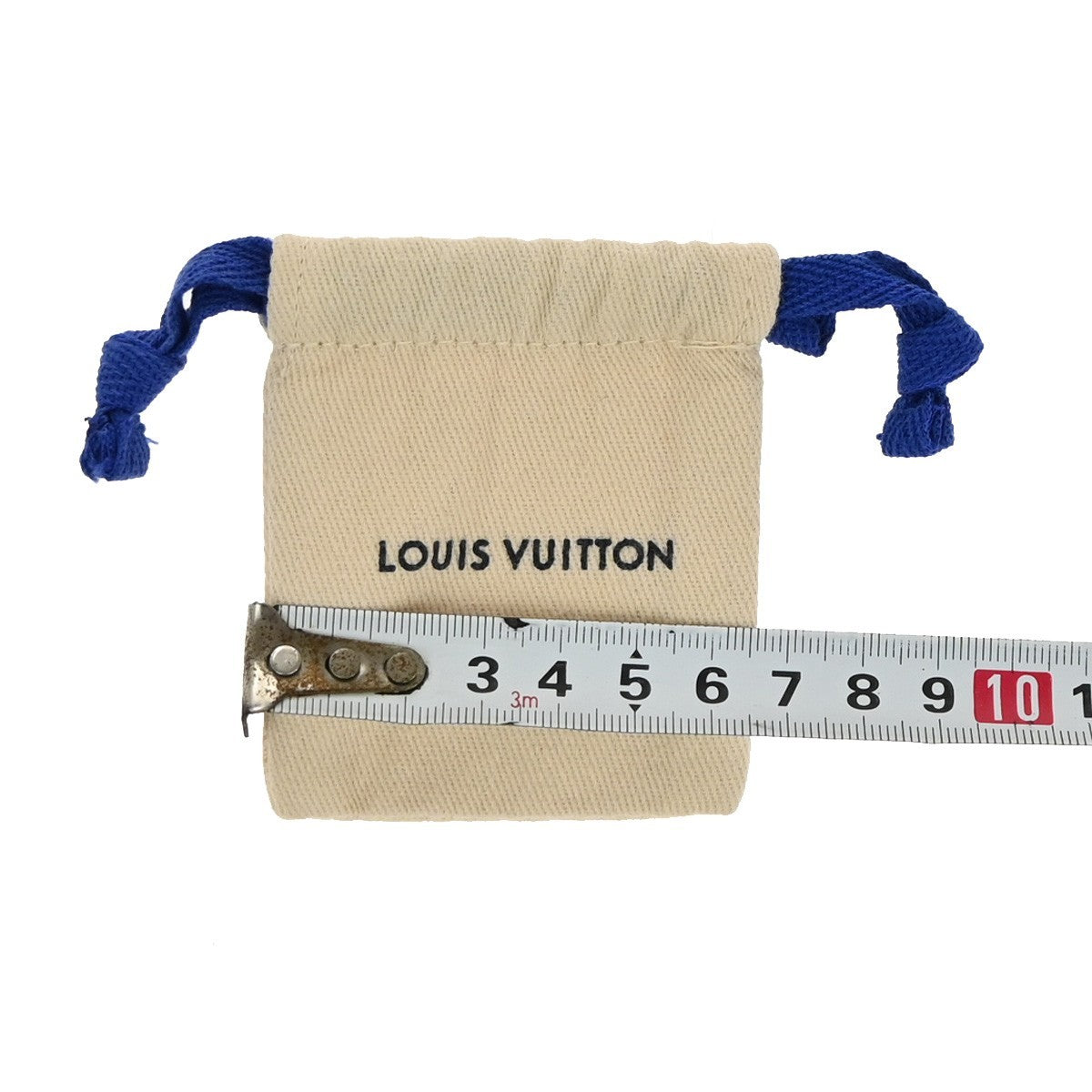 LOUIS VUITTON Logo 20 Set Drawstring Dust Bag Canvas Cotton Beige Brown 63EG383