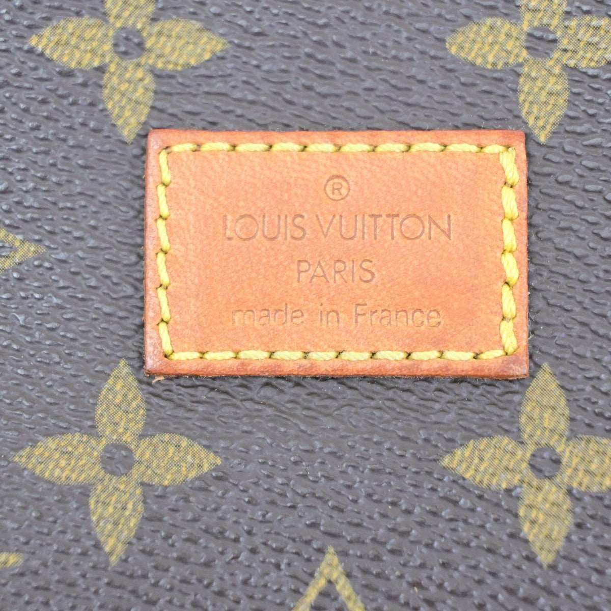 LOUIS VUITTON Logo Saumur 30 Shoulder Bag Monogram Leather Brown M42256 87YJ234