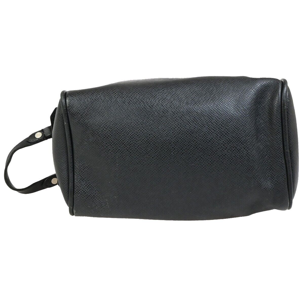 LOUIS VUITTON Trousse Ivan Hand Bag Pouch Taiga Leather Black M32492 04KA463