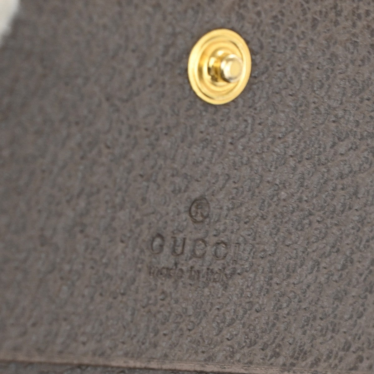 GUCCI Logo Sherry GG Pattern Compact Wallet Supreme Leather Brown GHW 31TA331