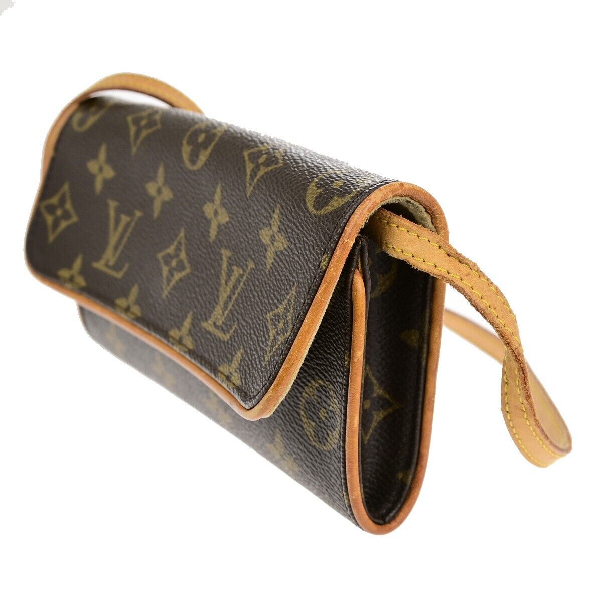 LOUIS VUITTON Pochette Twin PM 2Way Shoulder Clutch Bag Monogram M51854 30EC225