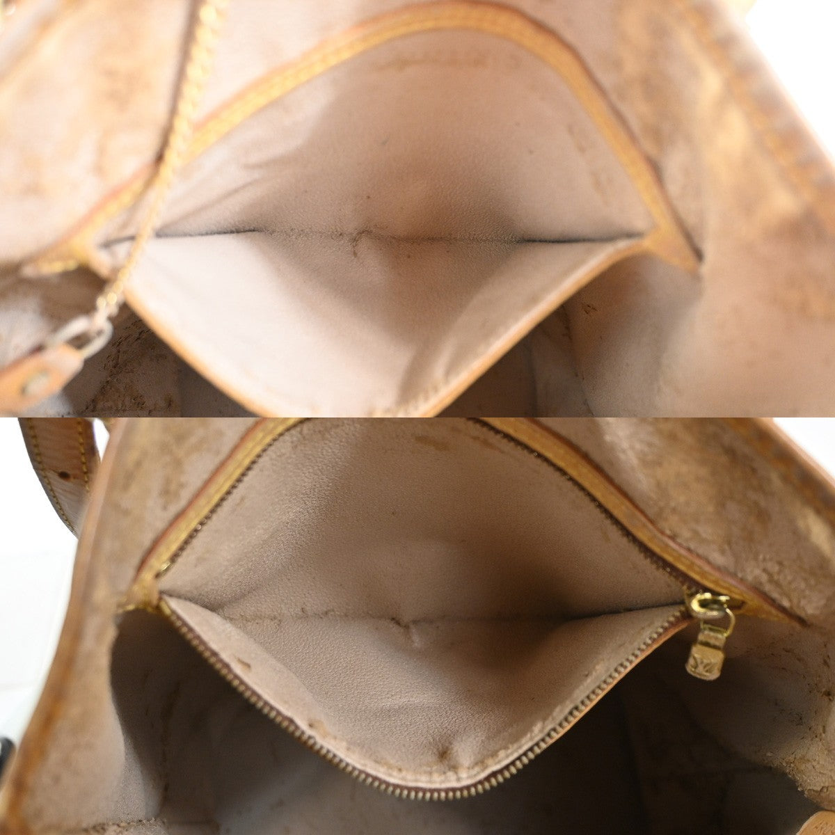 OUIS VUITTON BUCKET GM Shoulder Tote Bag Monogram Leather Brown M42236 65SA056
